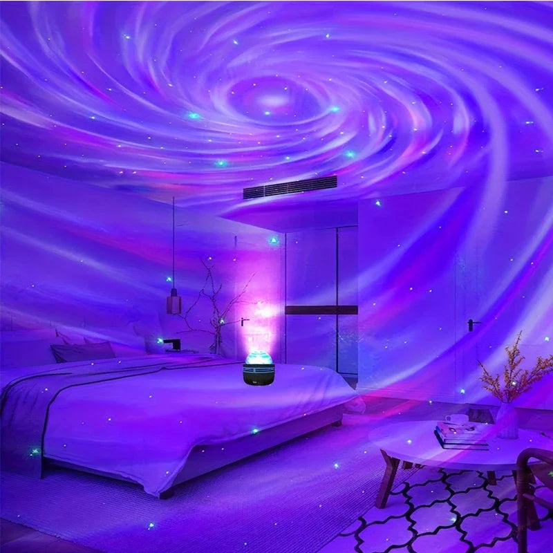 Polariva Noorderlicht Projector | Muzieksynchronisatie & Afstandsbediening | RGB Sfeerverlichting | USB Opladen | 7,8×7,8×8,7 cm