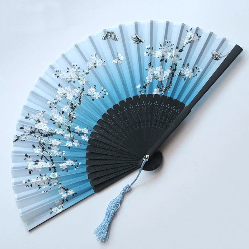 Traditionele Japanse Stijl Bloemen Handventilator