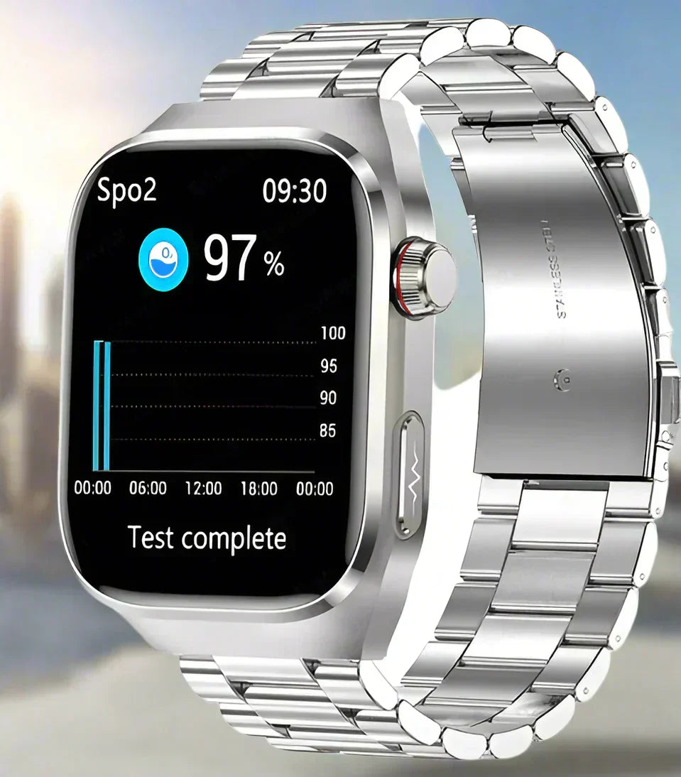 Unisex Smartwatch met ECG Gezondheidsmonitoring Bluetooth AMOLED Scherm