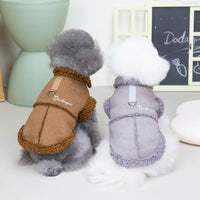 MajestiPup Luxe Winterjas voor Honden | Warme lamswollen fleece vacht voor kleine rassen zoals mopshonden en Yorkies