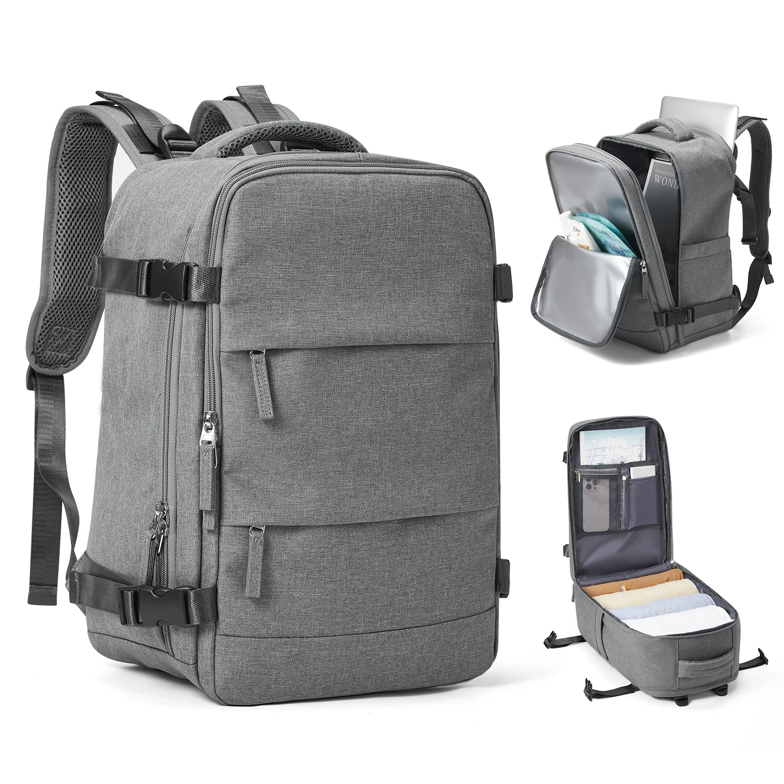 Reiserugzak Travomate | Waterdicht & Veelzijdig | 15,6" Laptopvak | Grote capaciteit met nat-droog scheiding