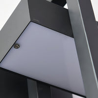 Moderne Zwarte Stalen Buitenwandlamp Architectonisch Ontwerp
