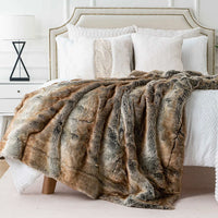 Luxueuze Kunstbont Deken | Zacht & Warm | Winter Plaid | Voor Bank & Slaapkamer