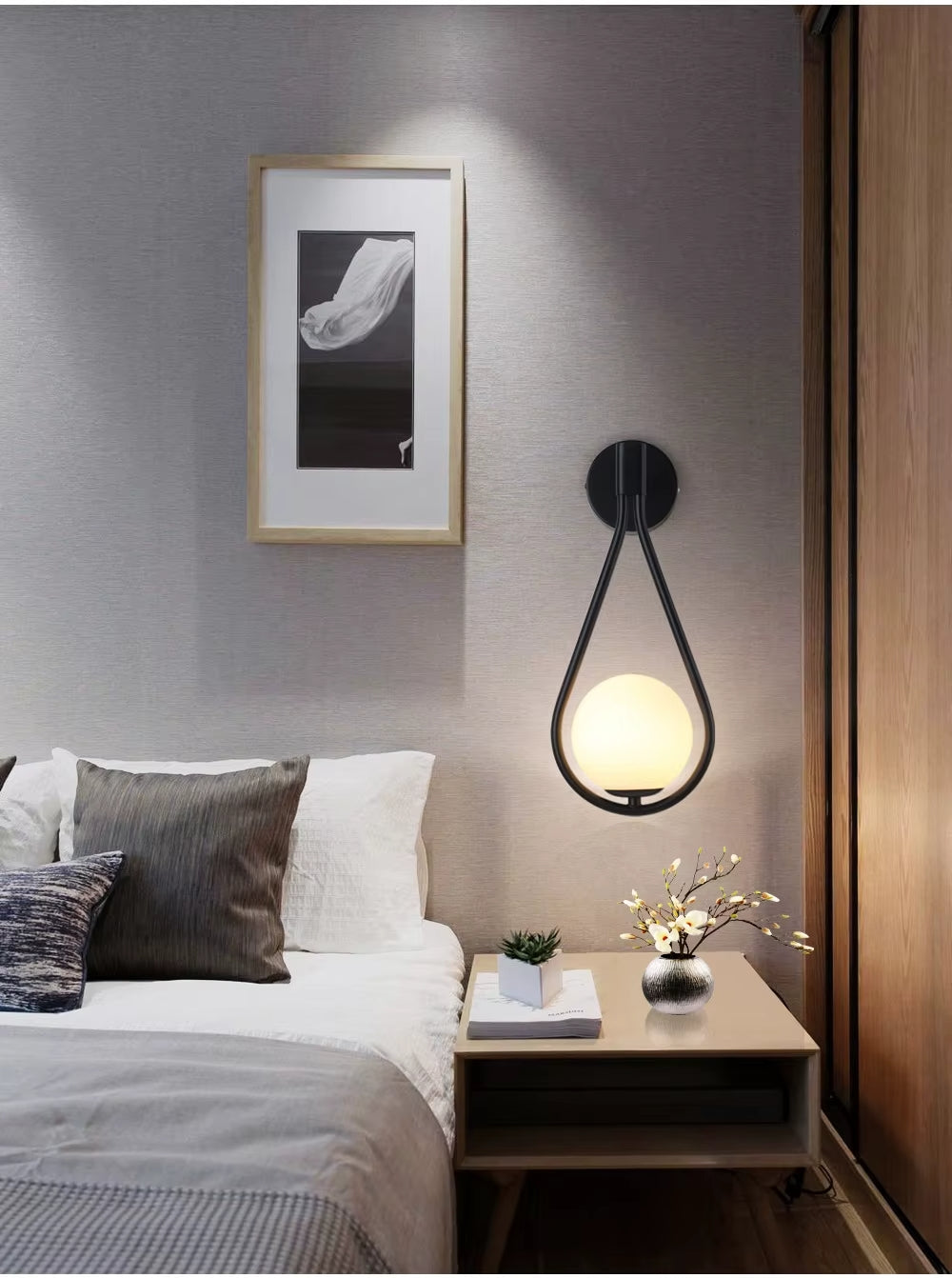 LumiSphere G9 LED Wandlamp | Moderne matglazen wandarmatuur voor slaapkamers, balkons en gangen