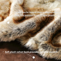Luxueuze Kunstbont Deken | Zacht & Warm | Winter Plaid | Voor Bank & Slaapkamer