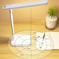 6000mAh oplaadbare LED bureaulamp USB 3 kleuren traploos dimbare bureaulamp Touch opvouwbaar oogbeschermend lees nachtlampje