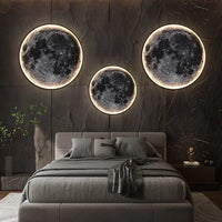 Decoratieve LED wandlamp in de vorm van een maan