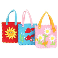 LuxeCraft Kinder Handwerkset | Creatieve DIY-tassen voor kinderen met schattige dieren- en bloemontwerpen, perfect voor handvaardigheid en spelplezier
