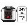 CulinaryElegance Luxe Mini Rijstkoker | Veelzijdige 12V/24V voedselstomer voor soepen, pap en maaltijden onderweg, perfect voor gebruik in auto en vrachtwagen met een capaciteit van 1L/2L.