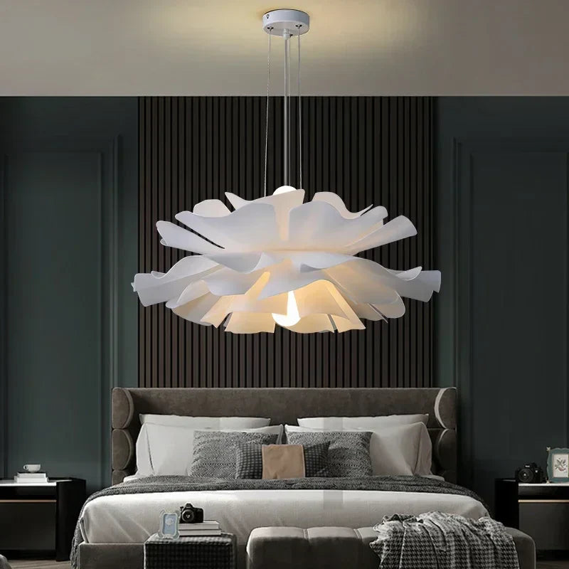 Hanglamp in de vorm van een lotusbloem – Decoratieve plafondlamp met gelaagde kap