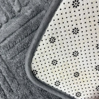 Arcadia - Dikke Gestreepte Antislip Badmat met Zacht en Absorberend Vermogen