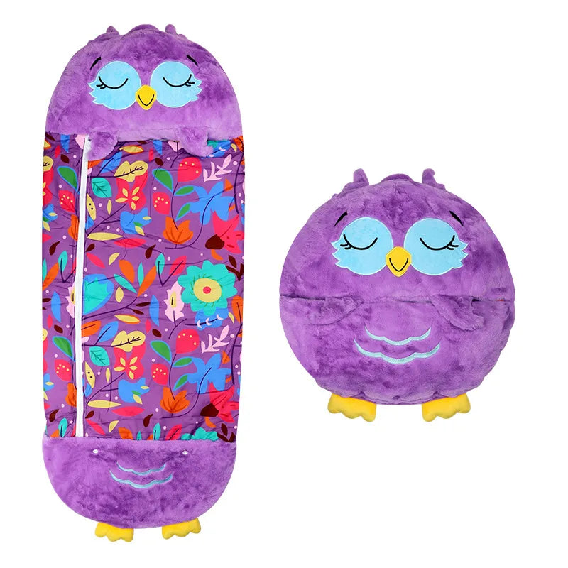 SnuggleBuddy Premium kinderslaapzak | Slaapzak en knuffeldier in één voor warme, veilige nachte