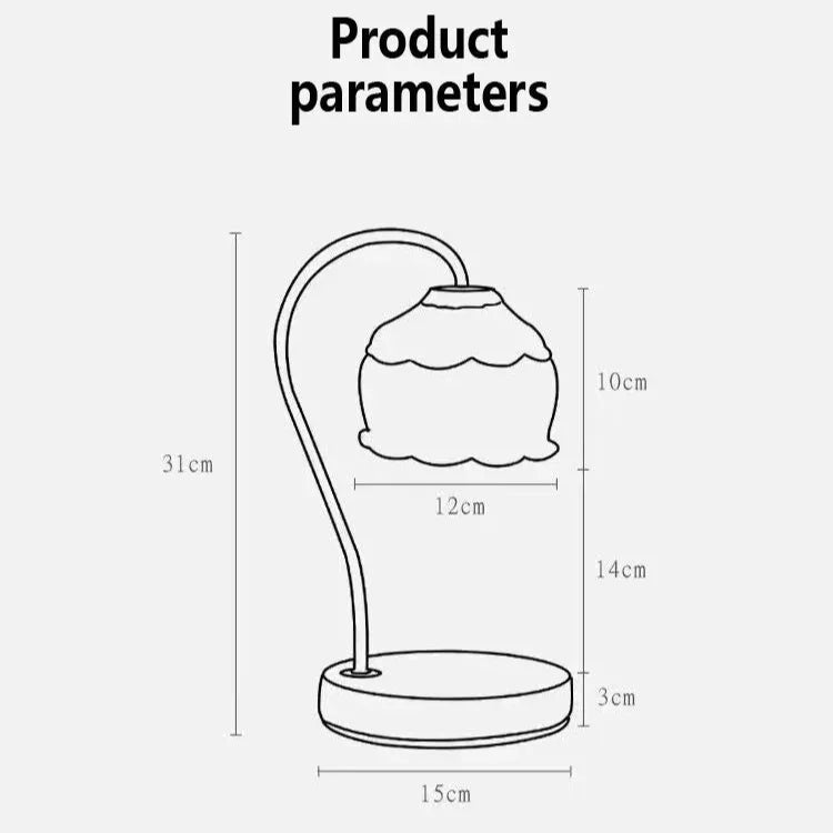 Ivey Glazen Kaarsverwarmingslamp