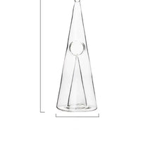 Wijn karaf glas piramide | Snel werkende waterval wijngieter en separator