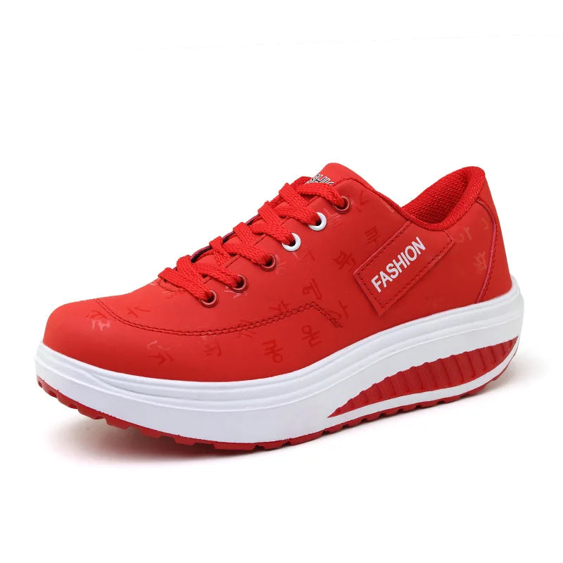VeluxeStride Herfst Luxe Hardloopschoenen | Elegante leren veterschoenen met comfortabele plateauzool voor moeiteloze stijl en ondersteuning tijdens je runs