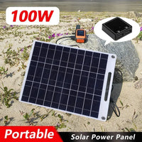 Draagbaar Zonnepaneel SOLVION Charge 100W | 5V | Dual USB | Waterdicht | Buiten & Kamperen