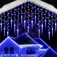 LED IJspegels Lichtsnoer | 8 Modi | Winter-Festoon Gordijn | Kerst- & Nieuwjaarsdecoratie 2025 | EU-Stekker