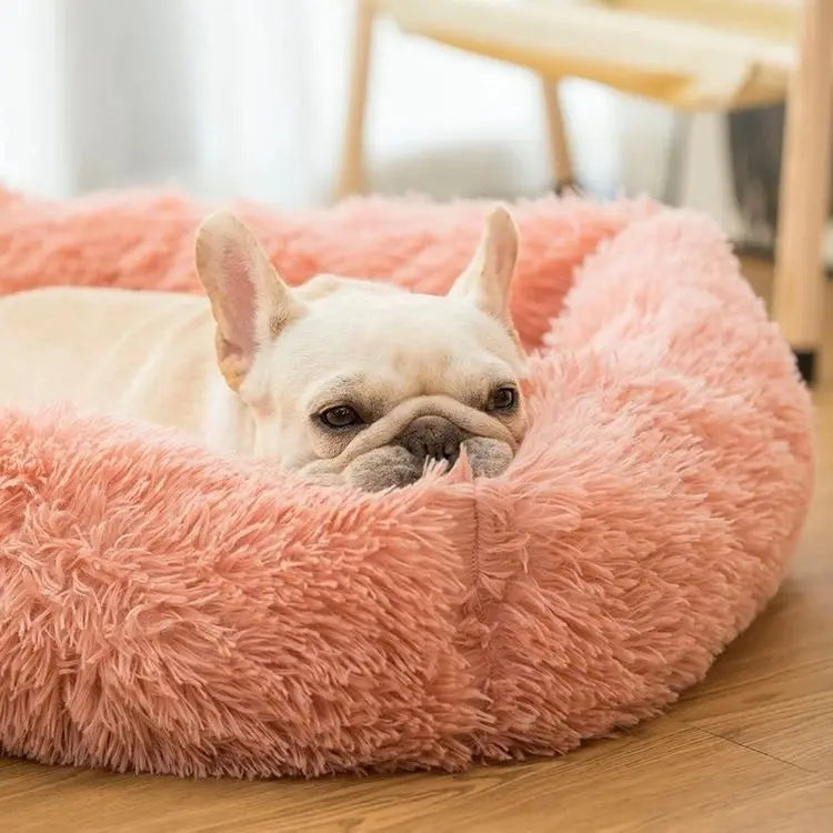 FurHaven Deluxe Dog Lounger | Lang pluche, wasbaar bed voor honden en katten