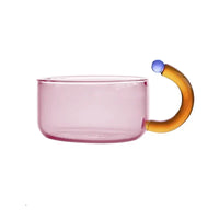 Contrasterende Kleur Glas Theeset
