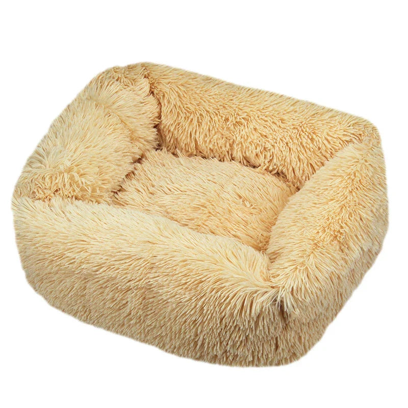 FurHaven Deluxe Dog Lounger | Lang pluche, wasbaar bed voor honden en katten
