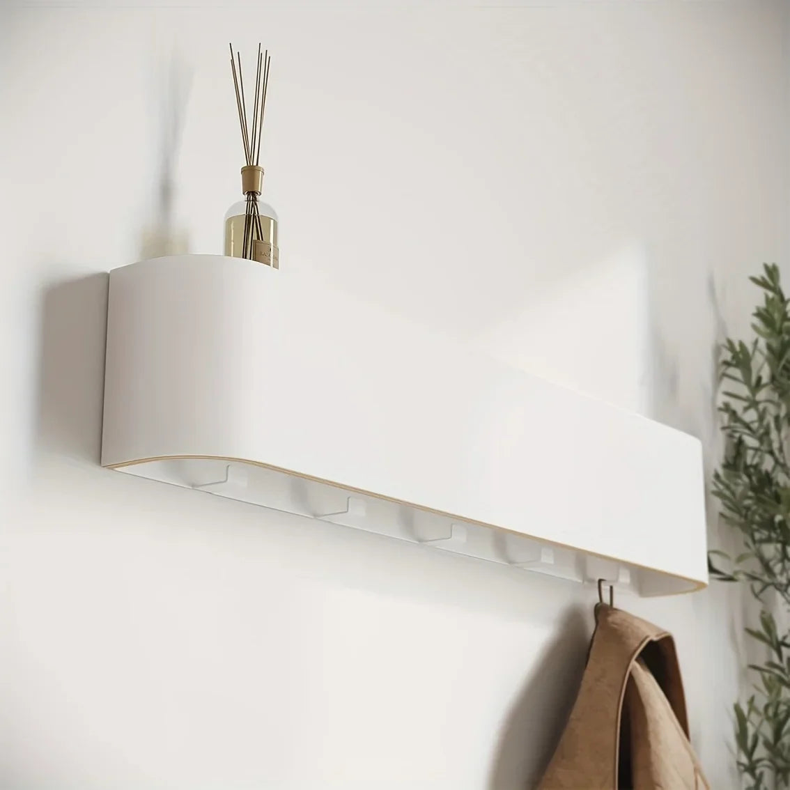 NordicHide Wandgarderobe met Plank & Verborgen Haken, 52,7 cm