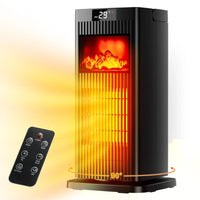 Belora - Elektrische Keramische Verwarmingsventilator 1500W met Thermostaat en Afstandsbediening