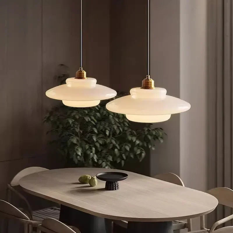 Hanglamp van Mat Wit Glas
