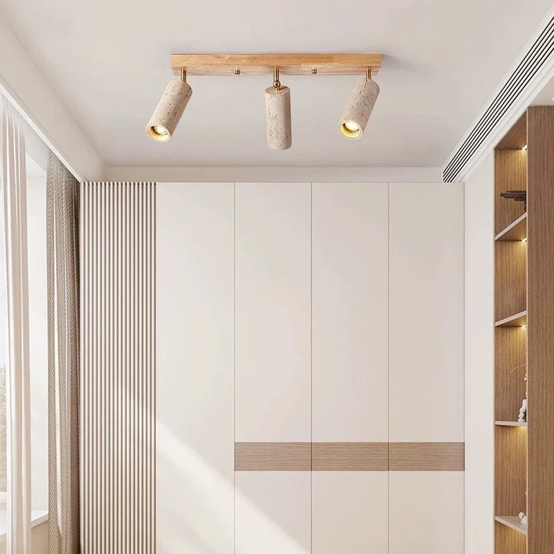Travertin 3 Koppen Plafondlamp