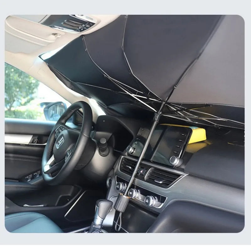 AutoUmbrella | Voorkom dat zonlicht het interieur van je auto opwarmt