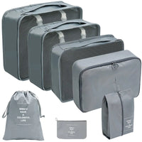 PackWunder Reisorganizer Set 7/8/9/10-delig | Opvouwbare Koffer-organizer | Voor kleding, schoenen & accessoires