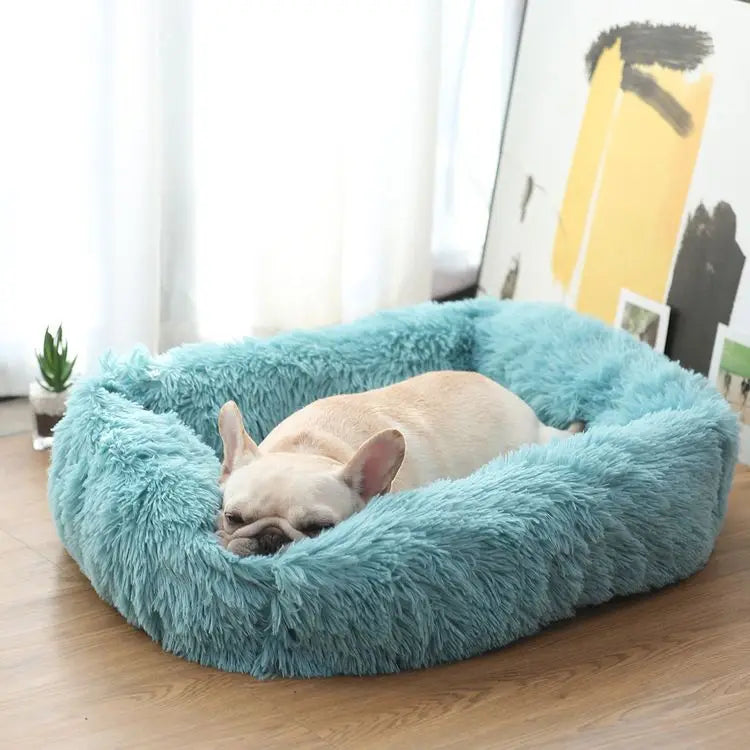 FurHaven Deluxe Dog Lounger | Lang pluche, wasbaar bed voor honden en katten