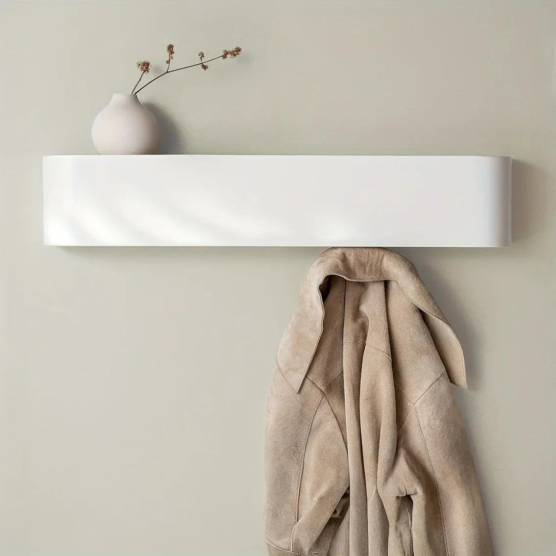 NordicHide Wandgarderobe met Plank & Verborgen Haken, 52,7 cm