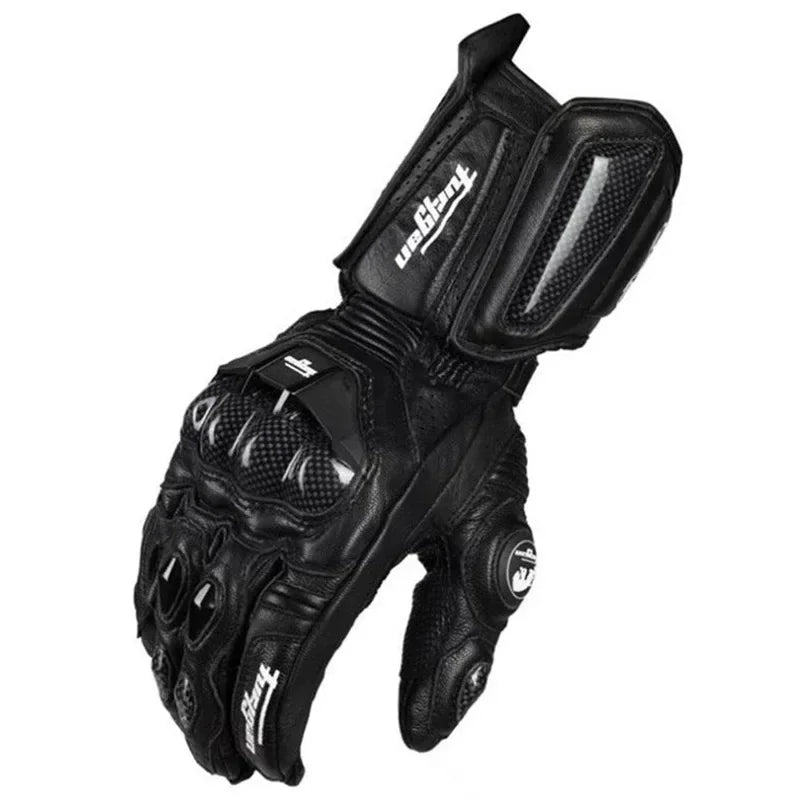 Motorrijhandschoenen RidePro Carbon | Wind- & Waterdicht | Touchscreen-geschikt | Echte Lederen Beschermers | Voor Zomer & Winter
