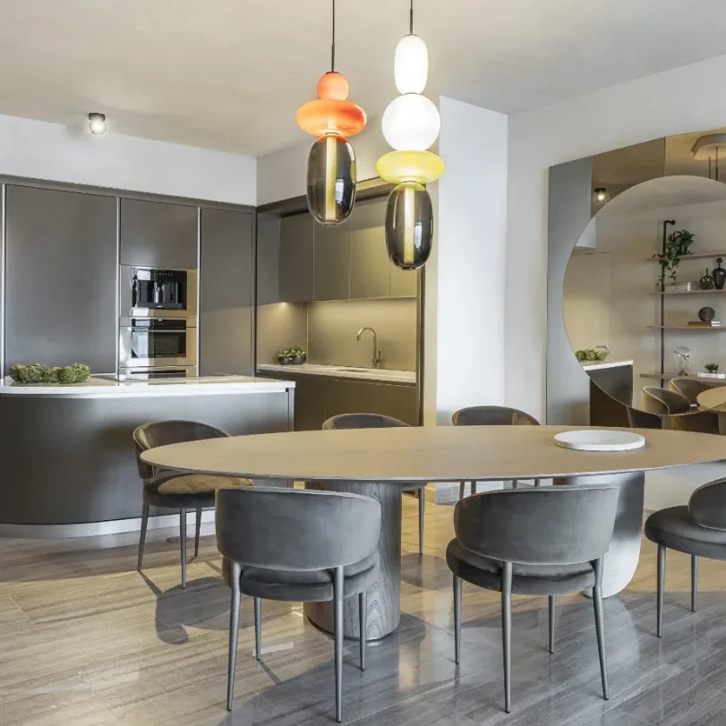Hanglamp van gekandiseerd glas