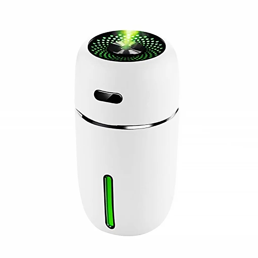 AromaLux Mini Luchtbevochtiger | Elegante USB-bevochtiger met 7 LED-kleuren voor een ontspannende sfeer in huis, op kantoor of in hotelomgevingen.