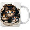 FelineElegance 3D Zwarte Kat Koffiemok | Betoverende keramische theekop met een speels ontwerp, perfect voor kinderen en ideaal voor verrassingscadeaus.