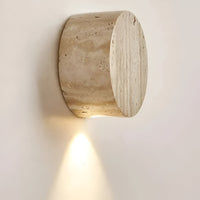 Japanse Wabi Sabi Natuurlijke Travertijn Steen Wandlamp