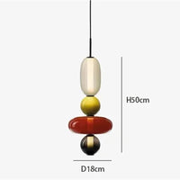 Hanglamp van gekandiseerd glas