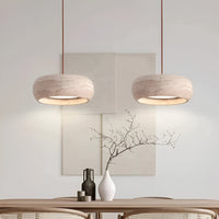 Wabi Sabi Stijl Travertijn Steen Hanglamp