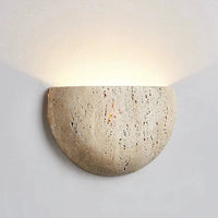 Middeleeuwse Stijl Travertijn Steen Wandlamp