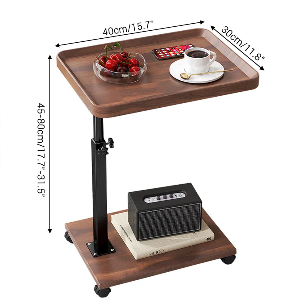 Torvane - Houten C Vorm Verstelbare Bijzettafel