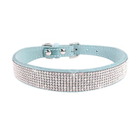 GlamourPaws Luxe Strass Hondenhalsband | Sprankelende met kristallen versierde halsband met een duurzame zinc alloy gesp, perfect voor kleine tot middelgrote honden en katten zoals Chihuahuas en Mopshonden.