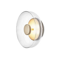 Moderne wandlamp met ronde kap