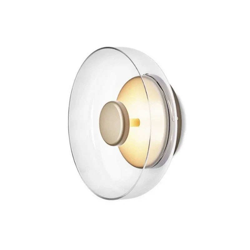 Moderne wandlamp met ronde kap