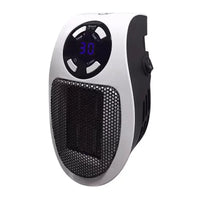 ThermoEase 350W Compacte Verwarming | Muurcontact verwarming met afstandsbediening | LED-display & Timer | 180° draaibare stekker
