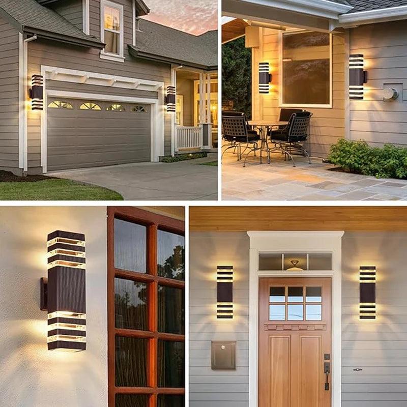 LumiBloc™ | Up & Down Effect | E27 Fitting | IP65 Waterdicht | Modern Design voor Tuin & Balkon