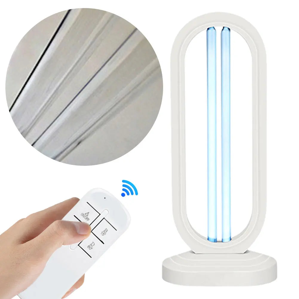 Purevia UV-C Desinfectielamp | 38W | Met Afstandsbediening & 3 Timer-instellingen | UV + Ozon | 41,5 × 18 cm
