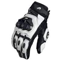 Motorhandschoenen RidePro Carbon | Waterdicht en winddicht | Touchscreen-compatibel | Echte leren bescherming | Voor de zomer en de winter