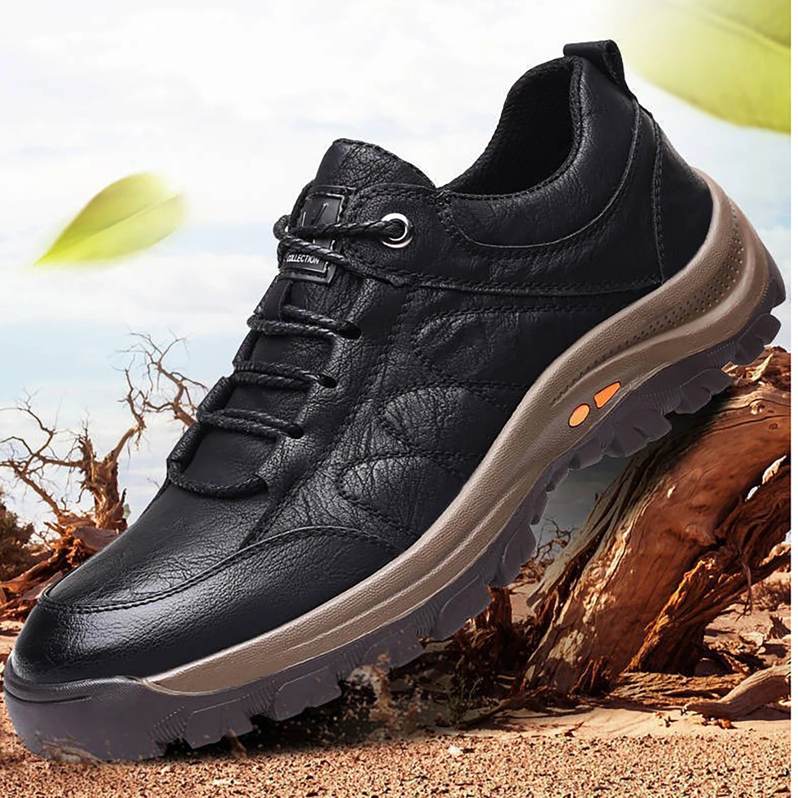 SummitStride Elite Wandelschoenen | Lichtgewicht, slijtvast leren schoeisel ontworpen voor bergbeklimmen en kampeeravonturen