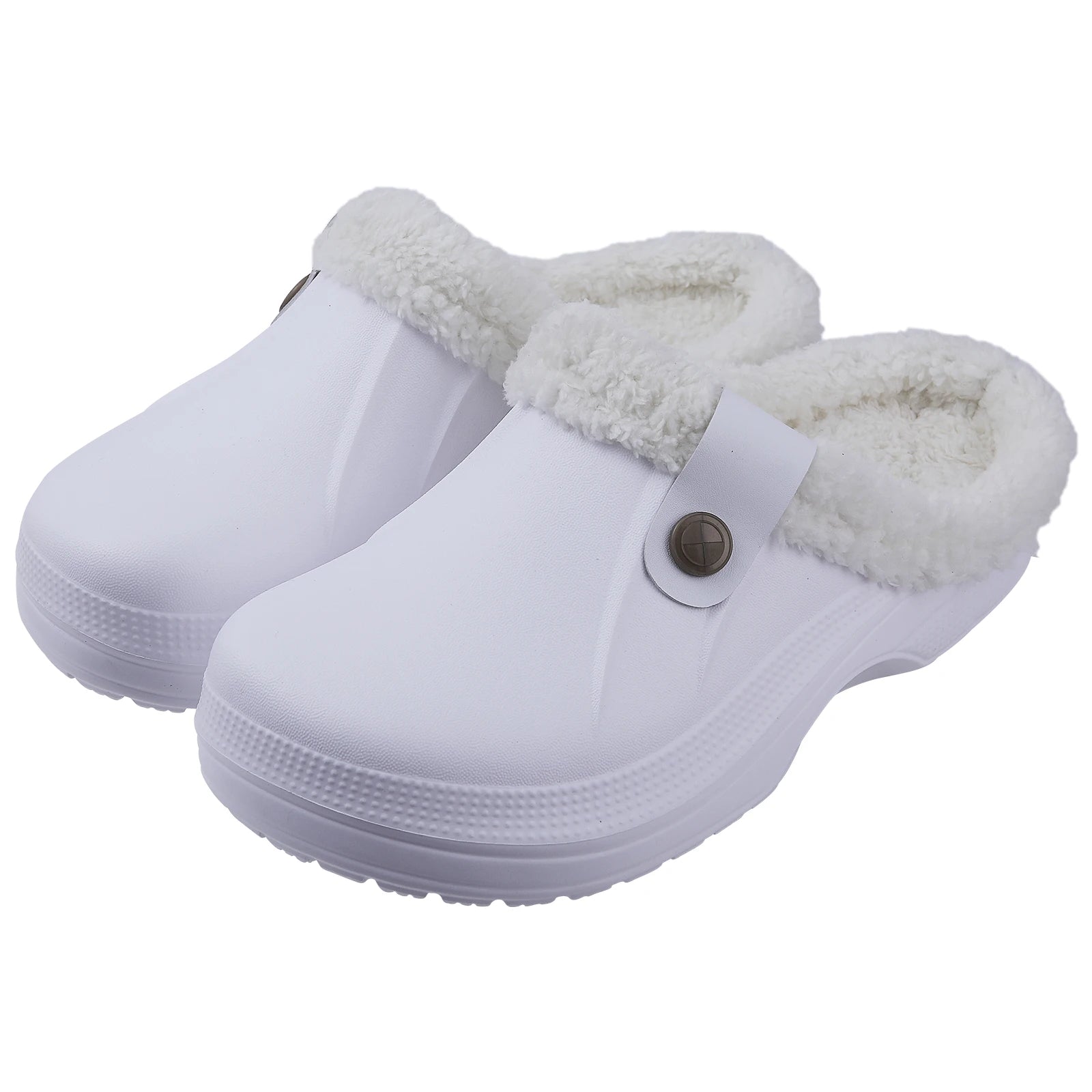 LuxuraFleece Luxe Bontgevoerd Klompen | Gezellige waterdichte slippers voor mannen en vrouwen, perfect voor winterwarmte en stijlvolle tuinuitjes
